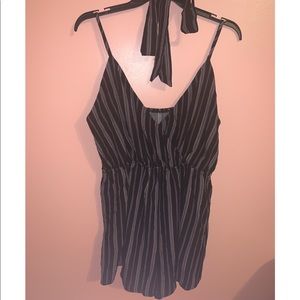 BLACK SPAGHETTI STRAP ROMPER brand new!